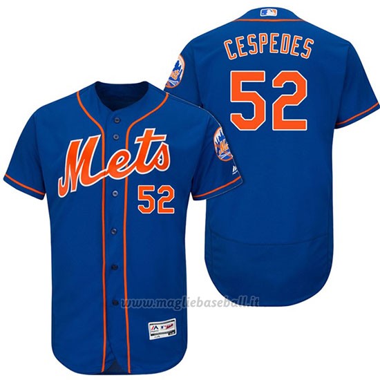 Maglia Baseball Uomo New York Mets Yoenis Cespedes Arancione 2017 Alterner